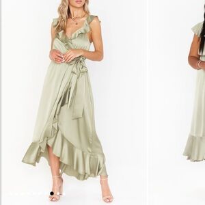 Show Me Your Mumu Samantha ruffle wrap dress